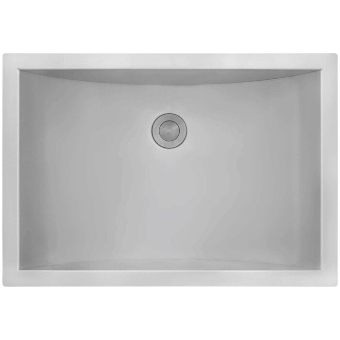 Ariaso  Ruvati 18" x 12" Brushed Stainless Steel Rectangular Bathroom Sink Undermount – Model# RVH6110