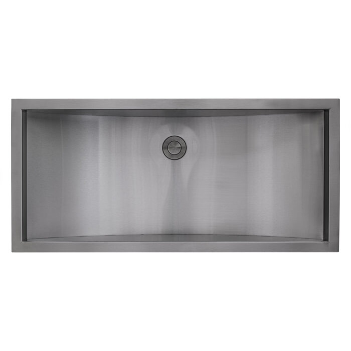 Ariaso Ruvati 30" x 14" Brushed Stainless Steel Rectangular Bathroom Sink Undermount – Model# RVH6120ST