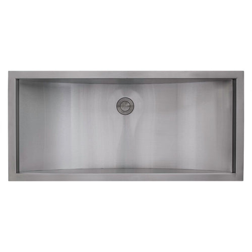 Ariaso Ruvati 30" x 14" Brushed Stainless Steel Rectangular Bathroom Sink Undermount – Model# RVH6120ST