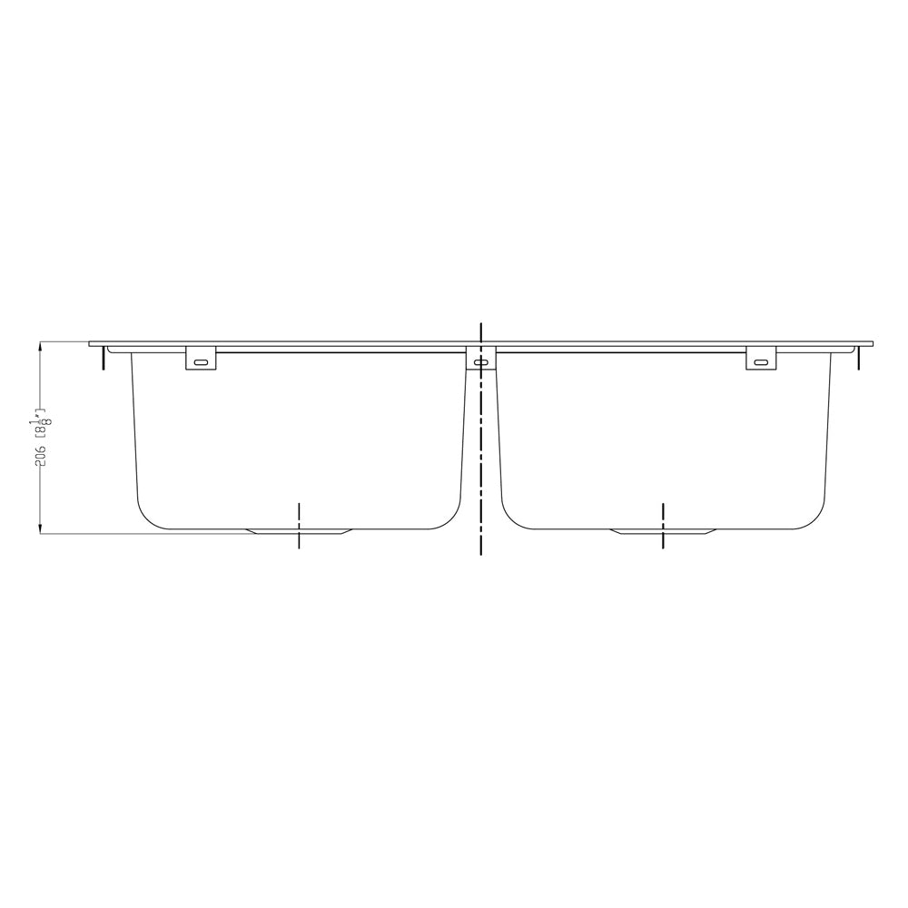 Dawn Equal Double Bowl Stainless Steel Topmount  Kitchen Sink Model# AST102