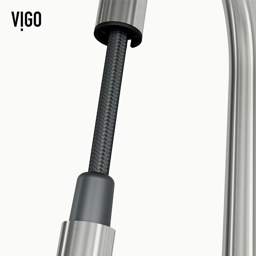 VIGO - Greenwich 18 in. Single Handle Smart Pull-Down Touchless Sensor Kitchen Faucet In Stainless Steel Finish Model# VG02029STS