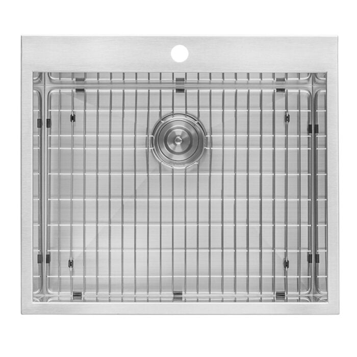 Forma Ruvati Topmount Laundry Utility Sink 25″ x 22″ x 12″ Deep 16 Gauge Stainless Steel – Model# RVU6010