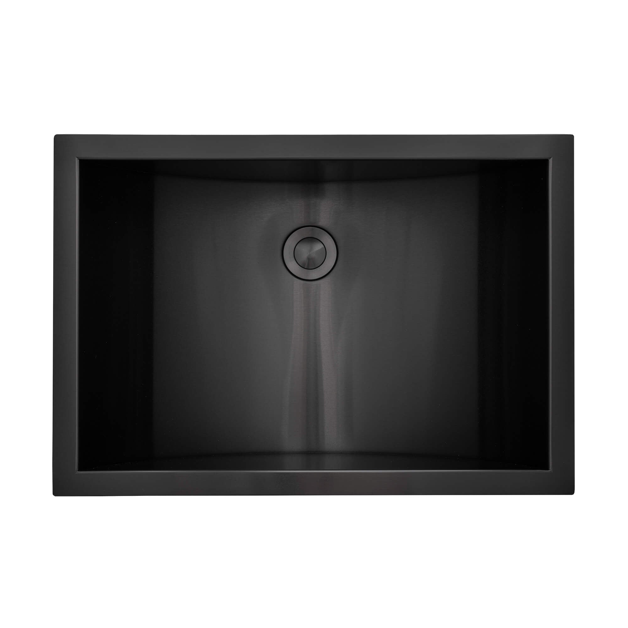 Ariaso Ruvati 20" x 14" Semi-Recessed Drop-in Top Mount Gunmetal Black Stainless Steel Rectangular Bathroom Sink – Model# RVH6211BL