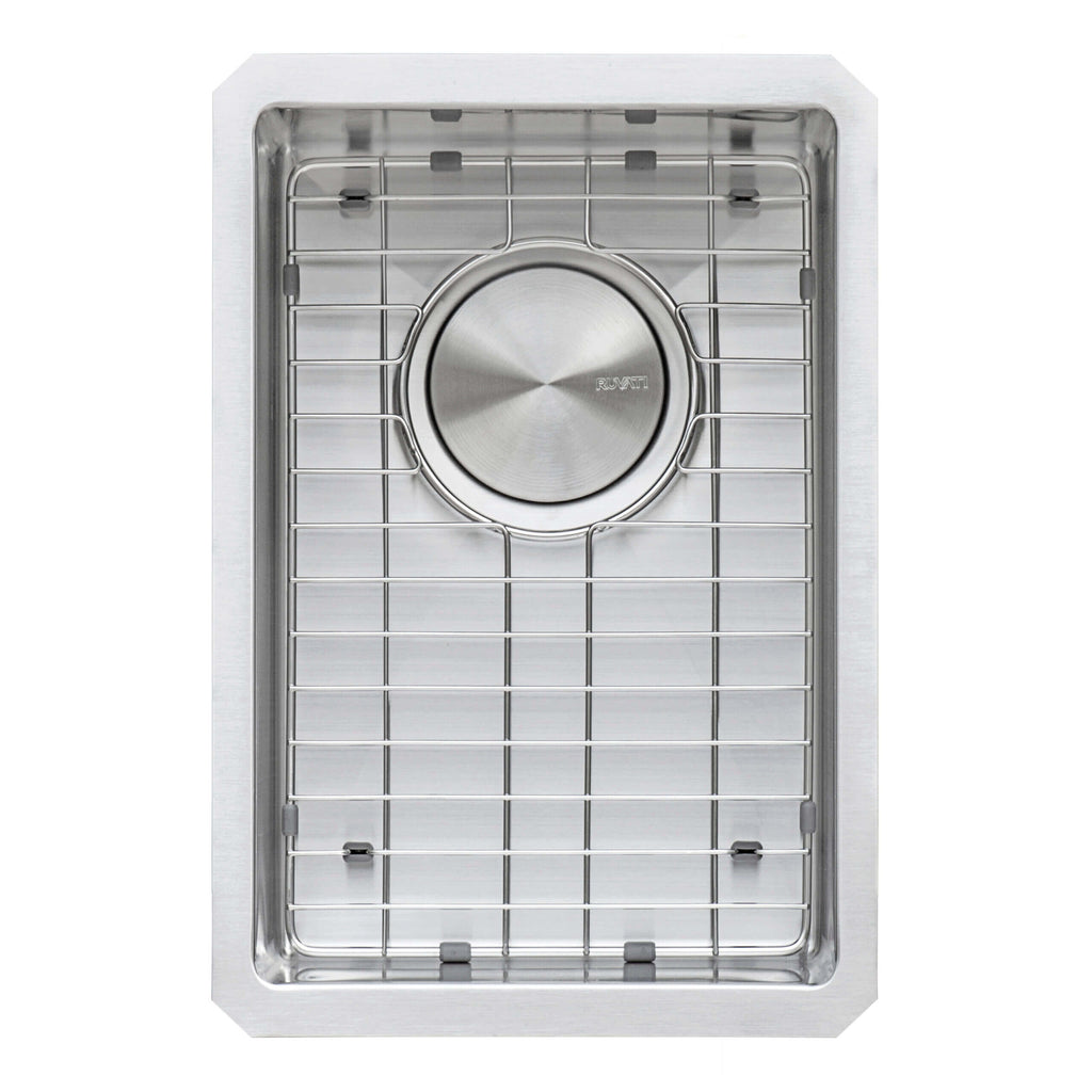 Gravena Ruvati 12" Undermount Bar Prep Kitchen Sink 16 Gauge Round Corners Stainless Steel Single Bowl – Model# RVH7112