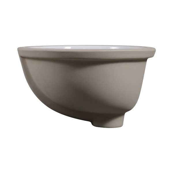 Oakland 13″ x 11″ White Oval Undermount Ceramic Bathroom Sink with Overflow Drain – Model# LVU1311W