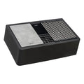 epiCast Ruvati 33" Matte Black Granite Farmhouse Workstation Apron-front Composite Kitchen Sink – Model# RVG1533BK