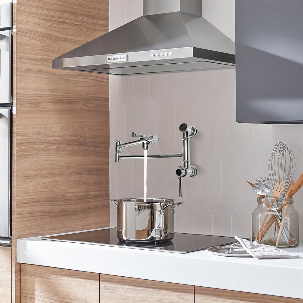 Oakland Two Handle Pot Filler Faucet in Chrome – Model# KSPF312