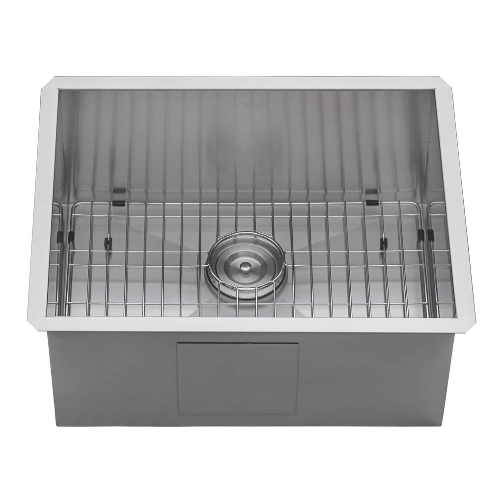 Nesta Ruvati 23" Undermount 16 Gauge Zero Radius Kitchen Sink Stainless Steel Single Bowl – Model# RVH7100