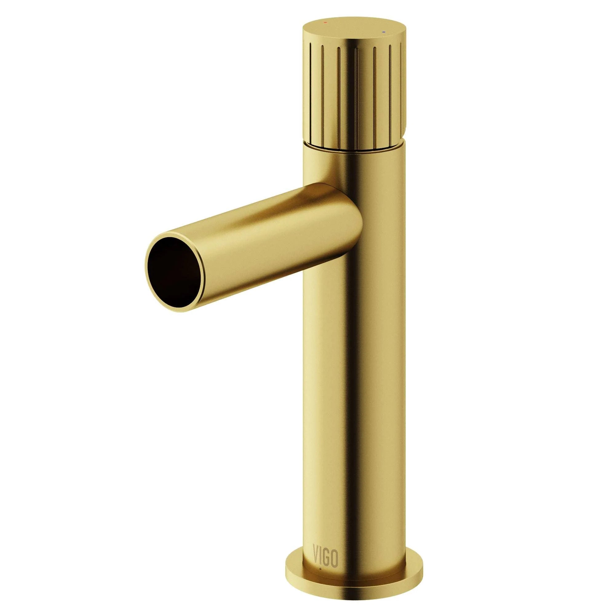 VIGO - Ashford Single Hole Bathroom Faucet In Matte Brushed Gold Model# VG01052MG
