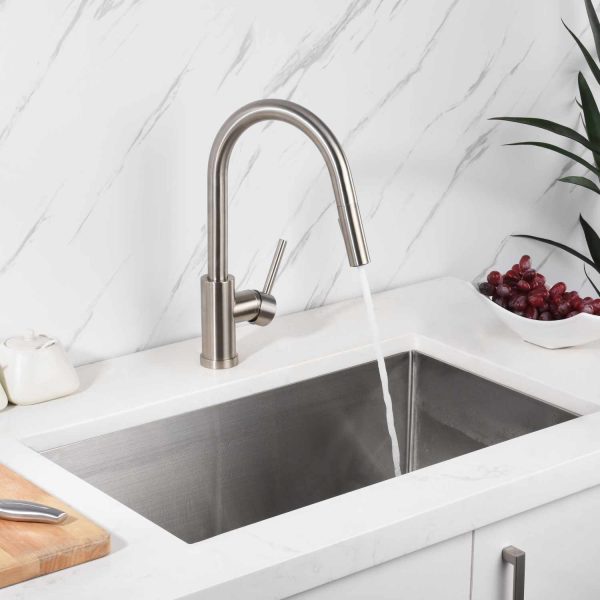 25″ Handmade Undermount Single Bowl Stainless Steel Kitchen Sink-Model #KSH25189L