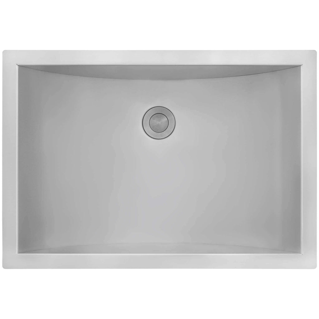 Ariaso Ruvati 16" x 11" Brushed Stainless Steel Rectangular Bathroom Sink Undermount – Model# RVH6107