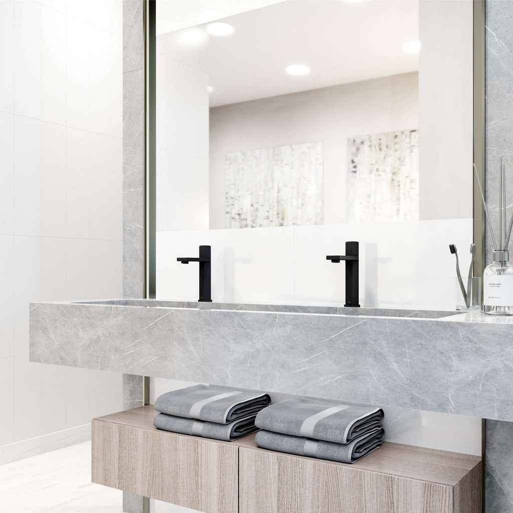VIGO - Hart Nova Single Hole Bathroom Faucet In Matte Black Model# VG01053MB