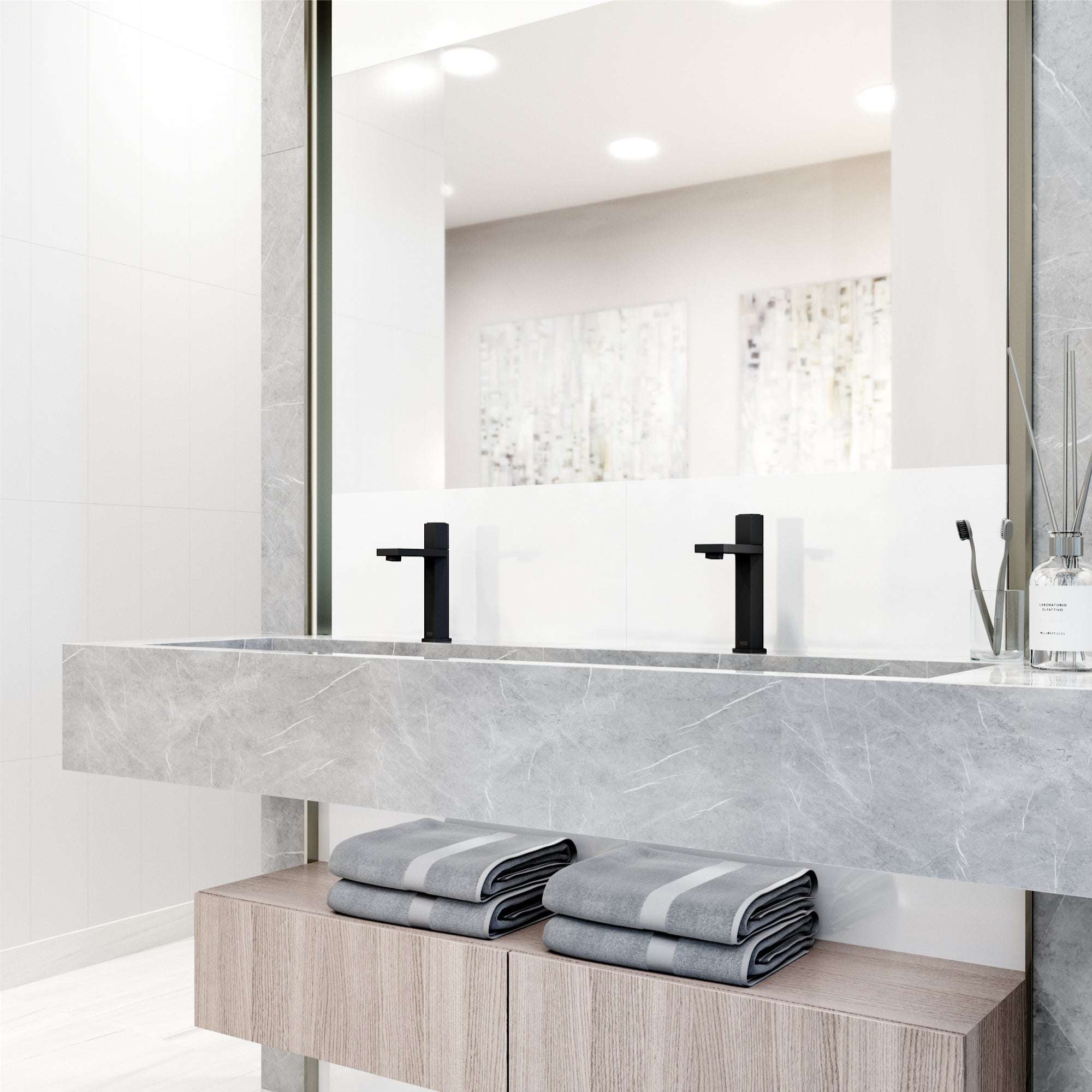 VIGO - Hart Nova Single Hole Bathroom Faucet In Matte Black Model# VG01053MB