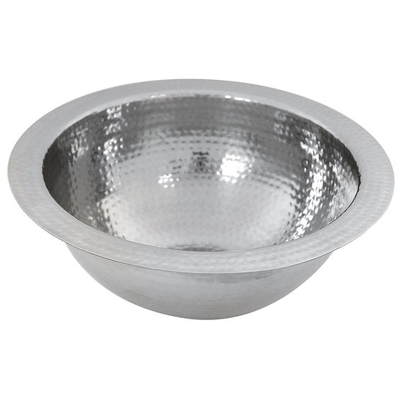 Nantucket Sinks - 13" Hand Hammered Round Stainless Steel Bar/Prep Sink Model# ROS