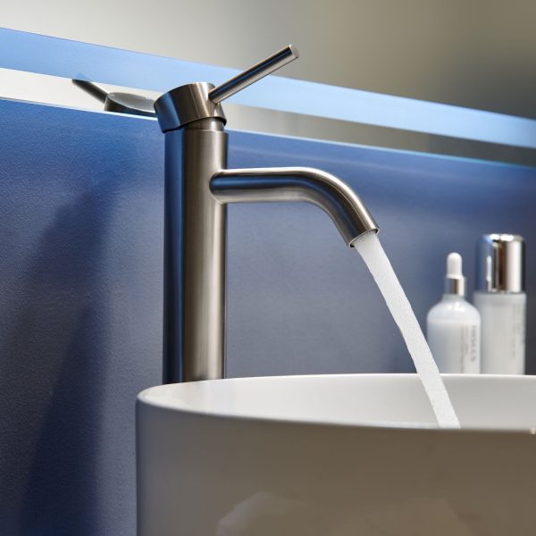 Oakland Single Handle Bathroom Sink Vessel Faucet with Pop Up Drain in Brushed Nickel Model# KSB1119BN