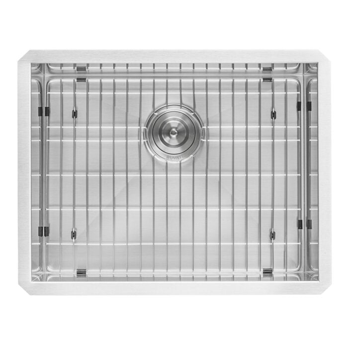 Savona Ruvati 24″ x 18″ x 13″ Deep Laundry Utility Sink Undermount 16 Gauge Stainless Steel – Model# RVU6124