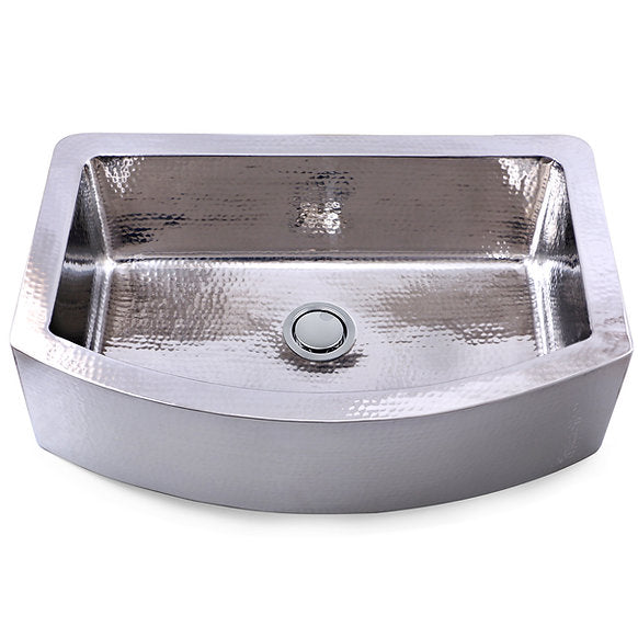 Nantucket Sinks 33" Hammered Farmhouse Stainless Steel Sink Model# FSSH3322
