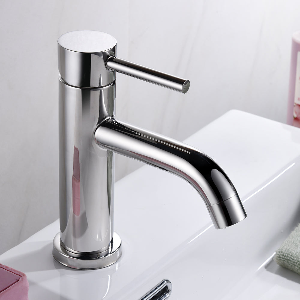 Oakland Single Handle Bathroom Sink Faucet with Pop Up Drain In Chrome Model# KSB1109C
