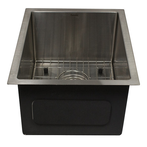 Nantucket Sinks - 15" Outdoor Use Stainless Steel Undermount Bar/Prep Sink Model# AW1518-16