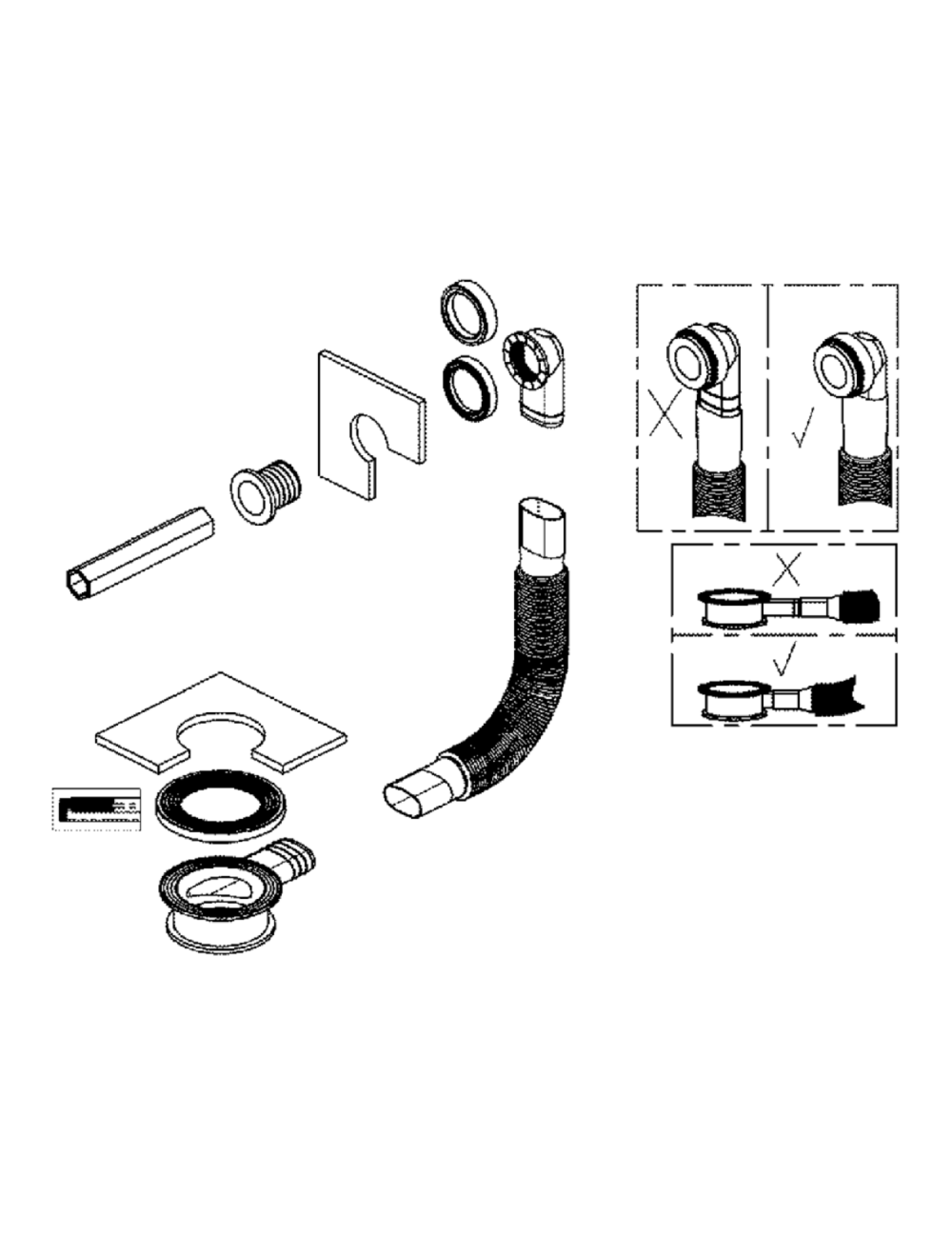 Lexicon Platinum Bathroom Sink Overflow Kit SKU LP-V-AF01-OVERFLOW-KIT