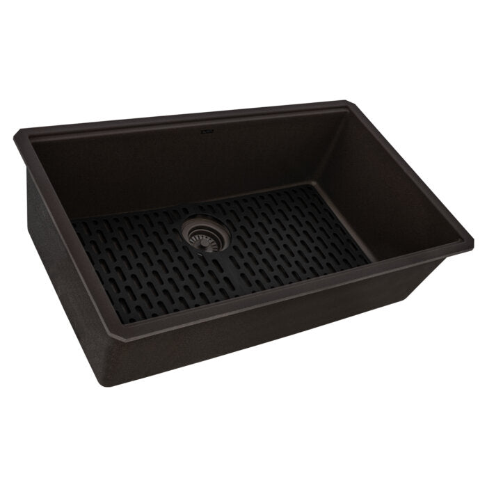 epiStage Model: RVG2306ES Ruvati 33-inch Granite Composite Quartz Undermount Workstation Kitchen Sink Espresso – RVG2306ES