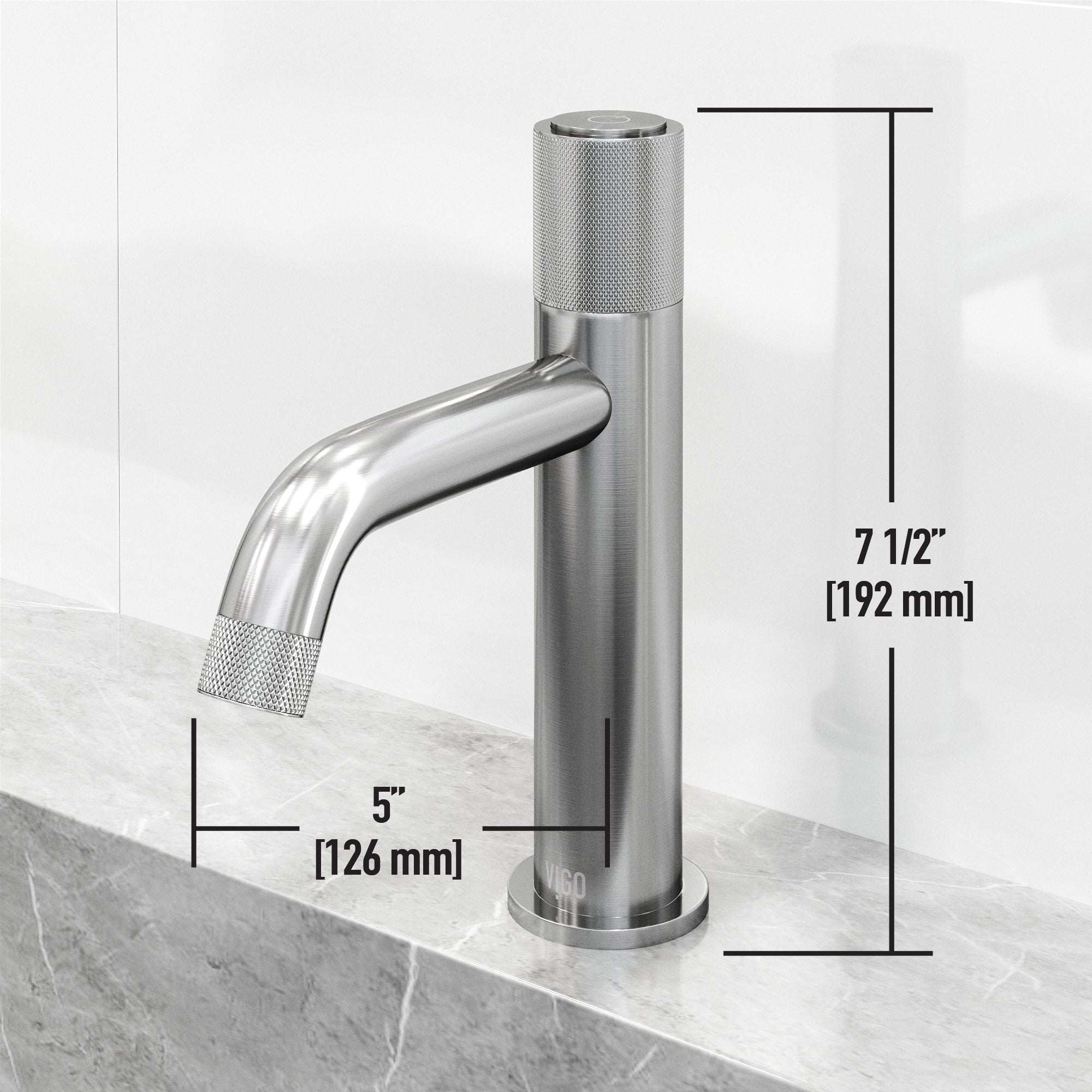 VIGO - Apollo Single Hole Bathroom Faucet In Brushed Nickel Model# VG01048BN