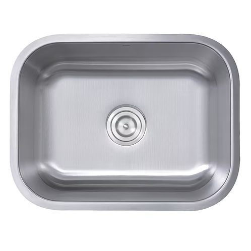 Nantucket Sinks - 23" Small Rectangle Single Bowl Undermount Stainless Steel Kitchen Sink, 16 Gauge Model# NS09i-16