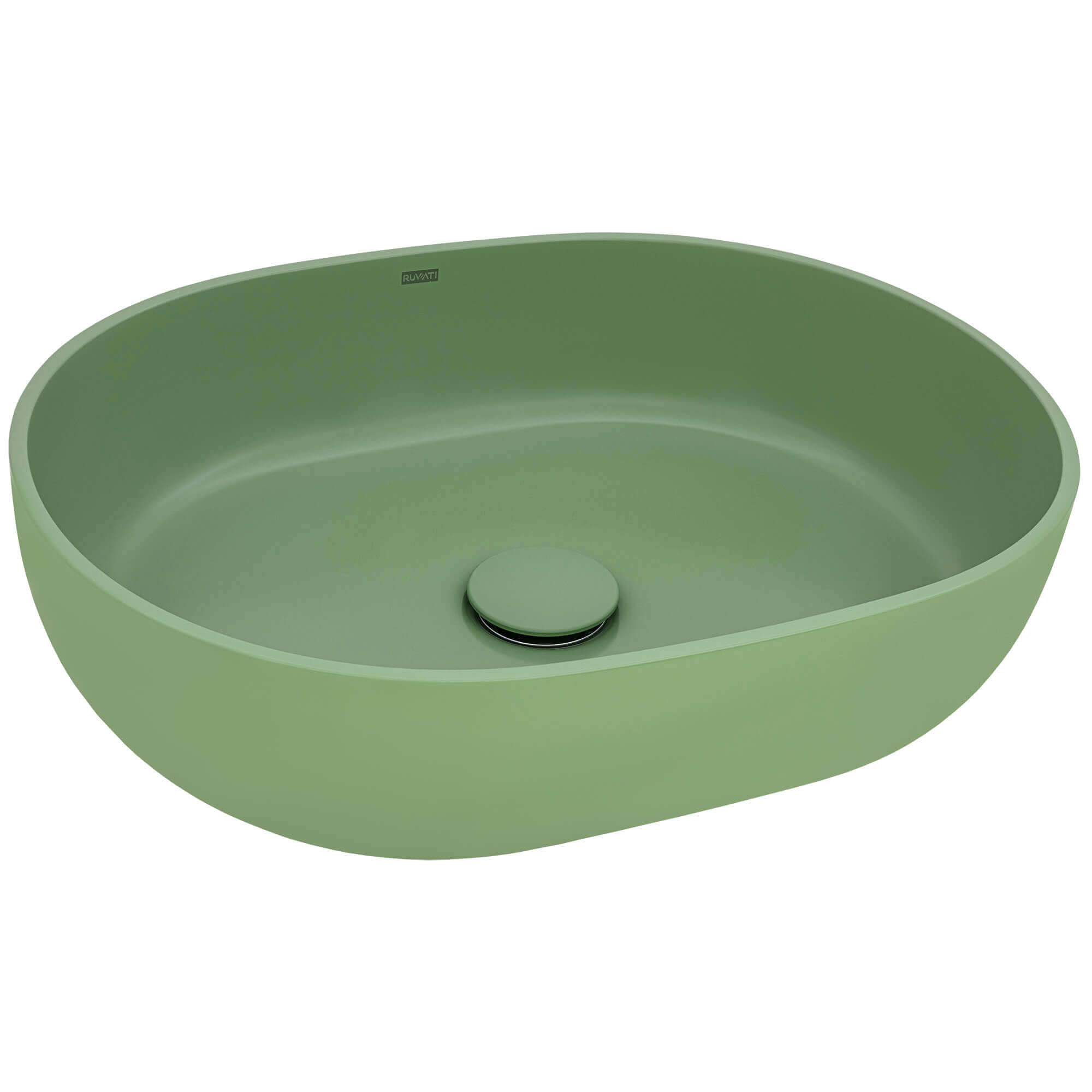 Canali Model: RVB2119GN Ruvati 19-inch Avocado Lime Green epiStone Solid Surface Bathroom Vessel Sink – RVB2119GN