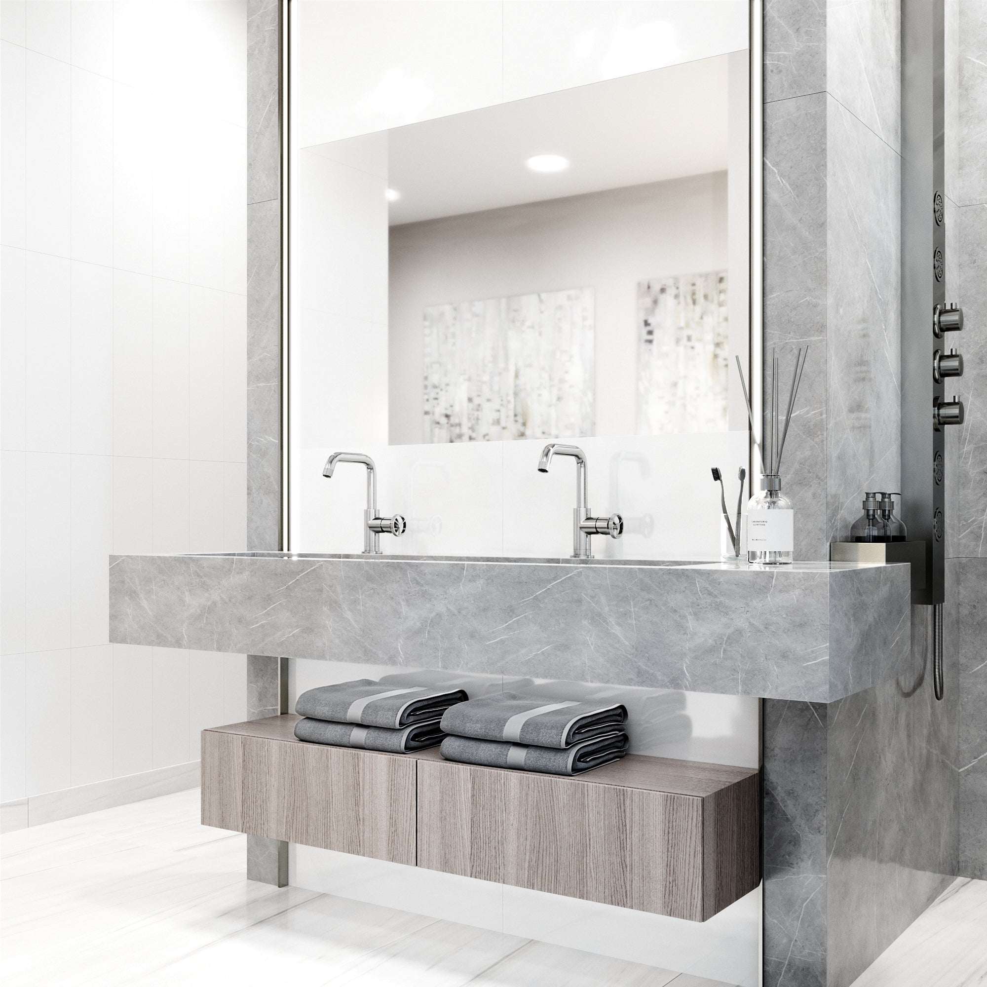 VIGO - Cass Single Hole Bathroom Faucet with Knurled Wheel Handle In Chrome Model# VG01047CH