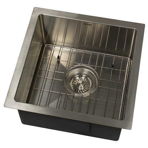 Nantucket Sinks - 15" All-Weather Undermount Outdoor Use Stainless Steel Bar/Prep Sink Model# AW1515-16