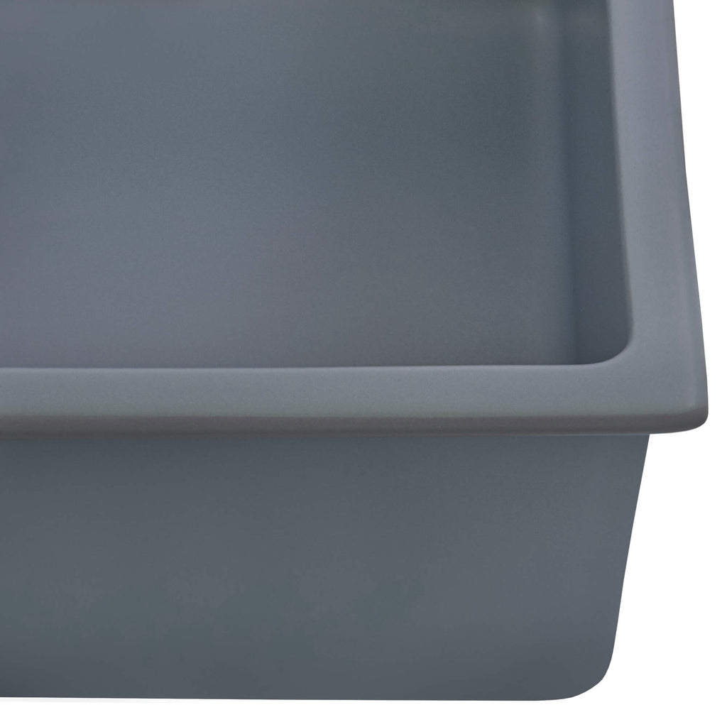 Fiamma Model: RVL3030LU Ruvati 30-inch Fireclay Undermount / Drop-in Topmount Kitchen Sink Single Bowl – Blue- RVL3030LU