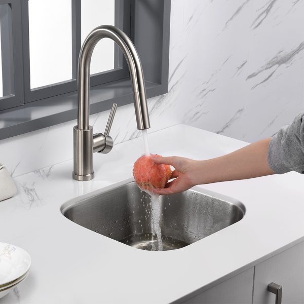 Oakland 16″ Undermount 18 Gauge Stainless-Steel Single Bowl Bar/Prep Sink Model# KSU1616