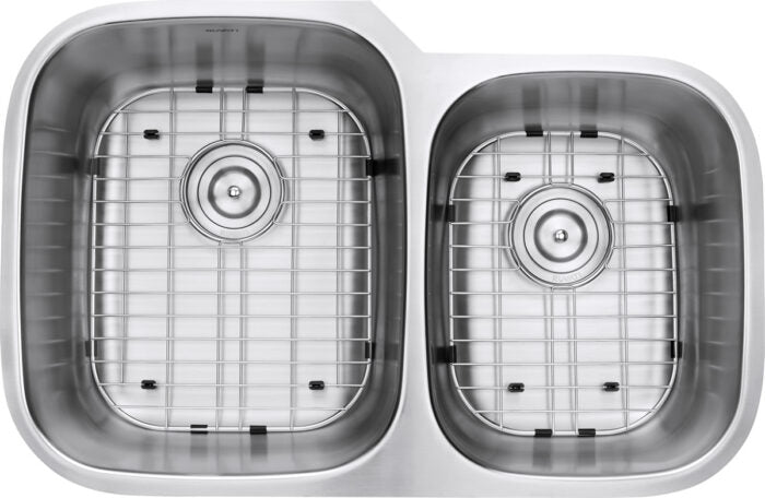 Parmi Model: RVM4310 Ruvati 32-inch Undermount 60/40 Double Bowl 16 Gauge Stainless Steel Kitchen Sink – RVM4310