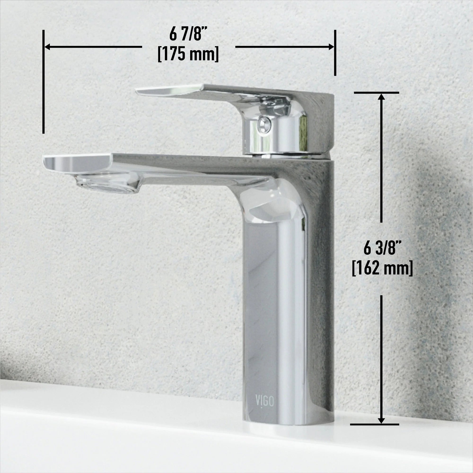 VIGO - Davidson Single Hole Single Lever Bathroom Faucet In Chrome Model# VG01043CH