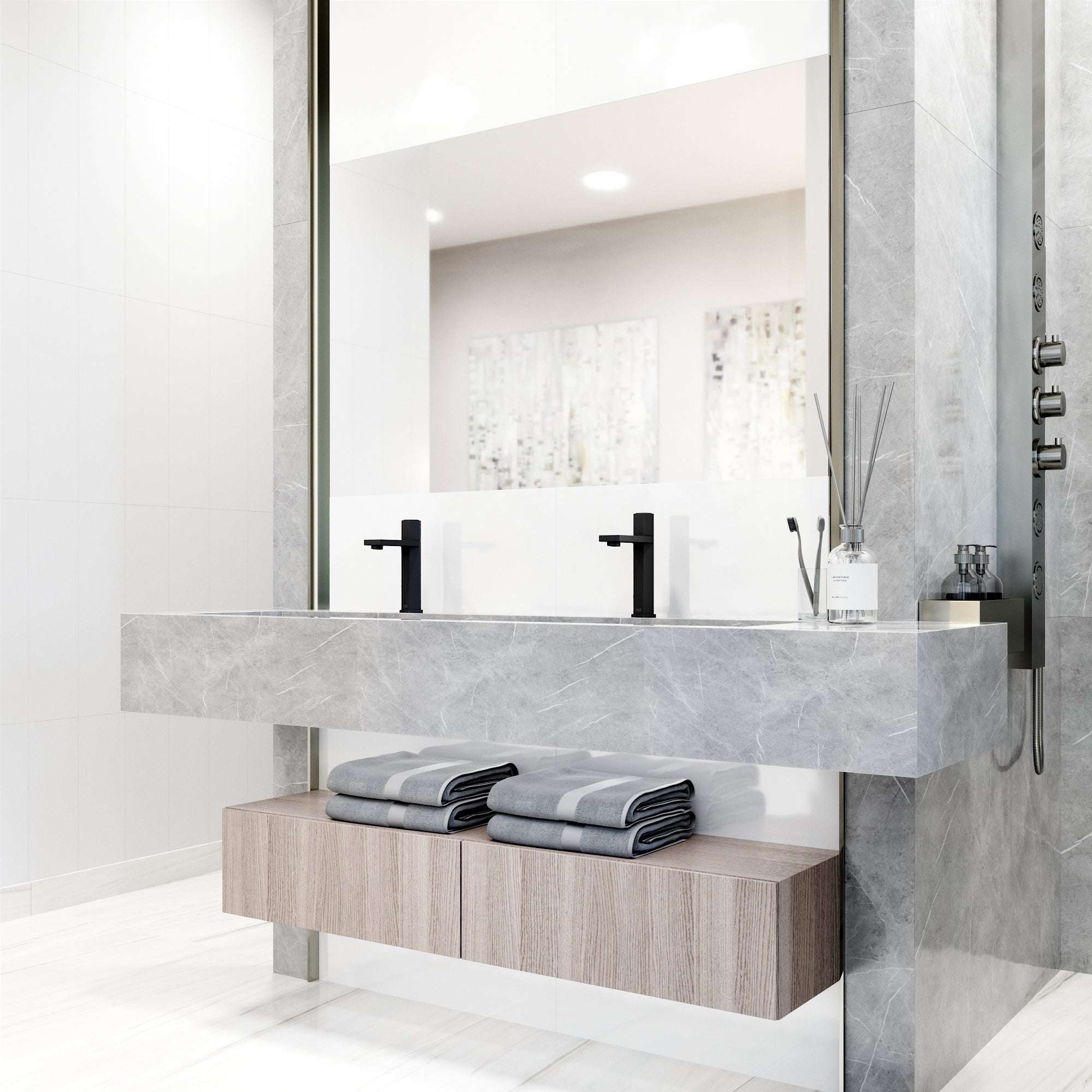 VIGO - Hart Nova Single Hole Bathroom Faucet In Matte Black Model# VG01053MB