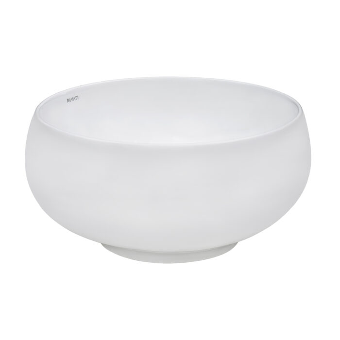 Vista Model: RVB0312 Ruvati 12 inch Bathroom Vessel Sink Round White Circular Above Counter Porcelain Ceramic – Model# RVB0312
