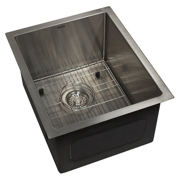 Nantucket Sinks - 15" Outdoor Use Stainless Steel Undermount Bar/Prep Sink Model# AW1518-16
