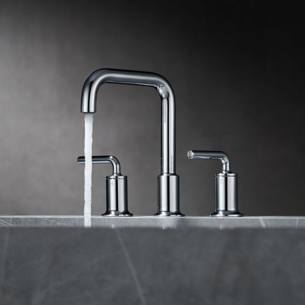 Oakland Wide Spread 3 Hole Bathroom Sink Faucet with Pop Up Drain in Chrome Model# KSB8236C