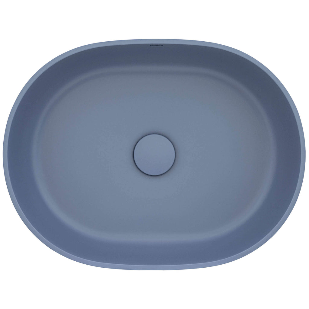 Canali Model: RVB2119LE Ruvati 19-inch Pacific Blue epiStone Solid Surface Modern Bathroom Vessel Sink – RVB2119LE