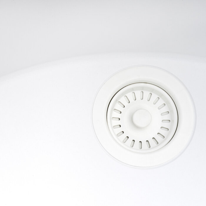 epiStage Model: RVG1650WH Ruvati 18 x 34 inch Granite Composite Quartz Workstation Kitchen Sink epiStage Dual Mount Single Bowl – Arctic White Matte – RVG1650WH