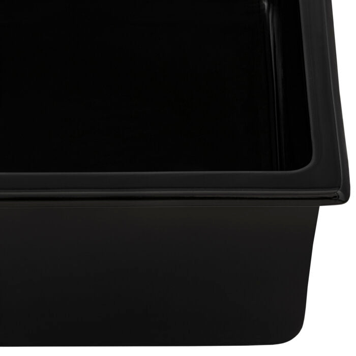 Fiamma Model: RVL3030BK Ruvati 30-inch Fireclay Undermount / Drop-in Topmount Kitchen Sink Single Bowl – Glossy Black – RVL3030BK