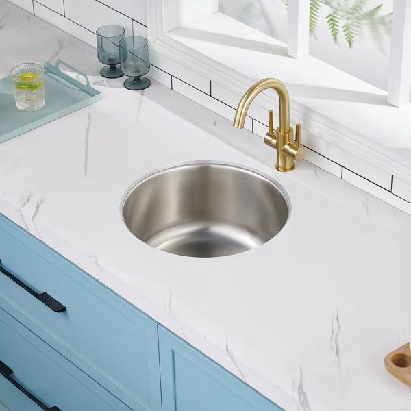Oakland 16″ Undermount 18 Gauge Round Stainless-Steel Single Bowl Bar/Prep Sink Model# KSU1616R
