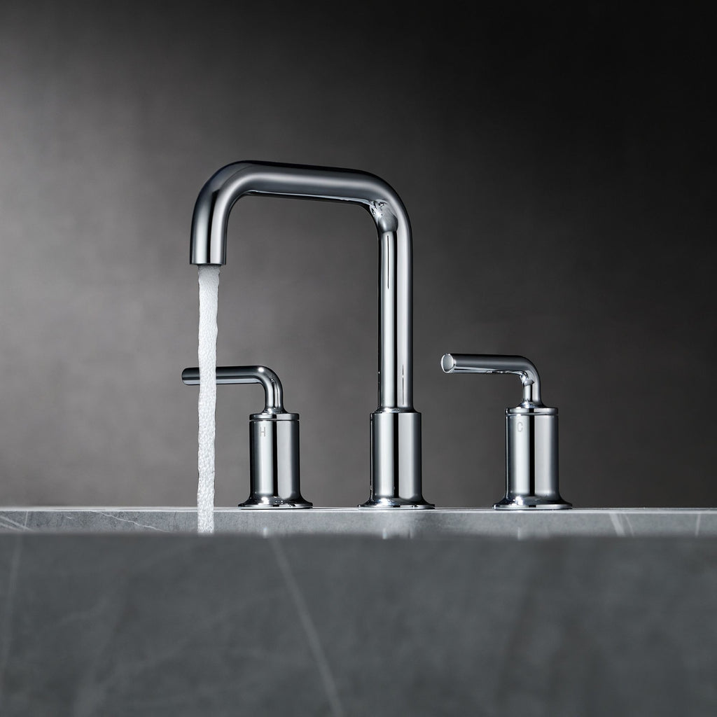 Oakland Wide Spread Bathroom Sink Faucet with Pop Up Drain in Chrome– Model #KSB8236C