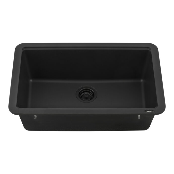 epiStage Model: RVG2310BK Ruvati 30-inch Granite Composite Quartz Workstation Matte Black Undermount Kitchen Sink – RVG2310BK