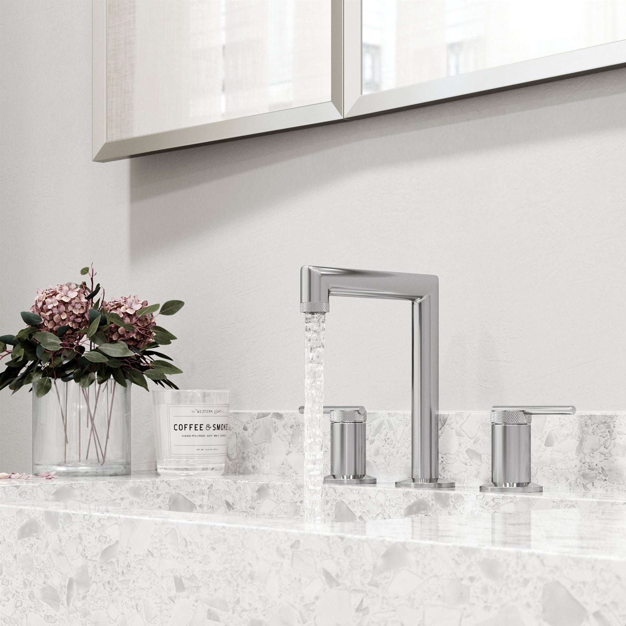 VIGO - Sterling Widespread 2 Handle Bathroom Faucet In Chrome Model# VG01304CH