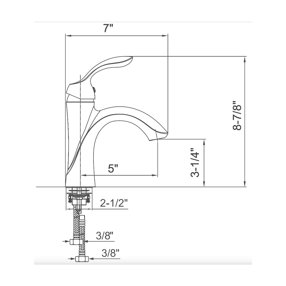 Oakland Single Handle Bathroom Sink Faucet with Pop Up Drain in Oil Rubbed Bronze Model# KSB1106RB