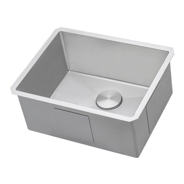 Savona Pro Ruvati 23″ x 18″ x 12″ Deep Laundry Utility Sink Rounded Corners Undermount 16 Gauge Stainless Steel – Model# RVU6125