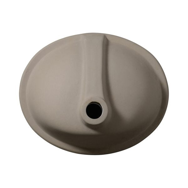 Oakland 15″ x 12″ Biscuit Oval Undermount Ceramic Bathroom Sink with Overflow Drain – Model# LVU1512B