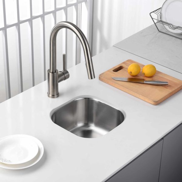 Oakland 13″ Undermount 18 Gauge Stainless Steel Single Bowl Bar/Prep Sink Model# KSU1313