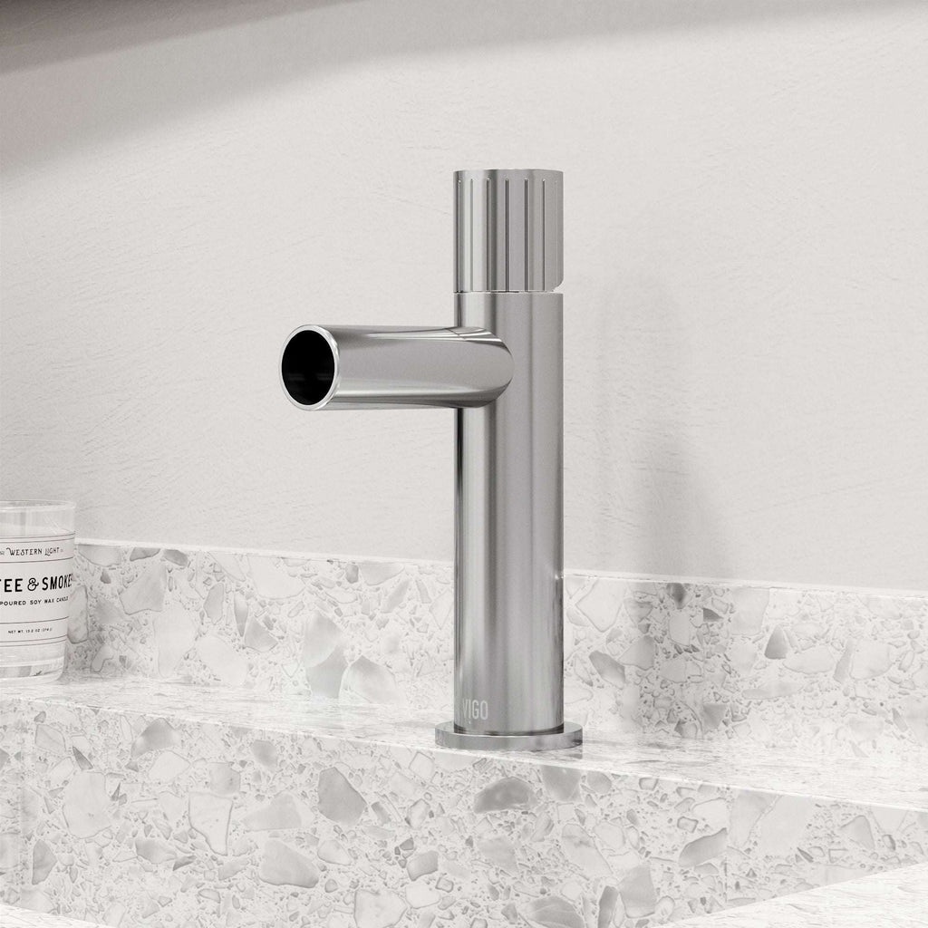 VIGO - Ashford Single Hole Bathroom Faucet In Chrome Model# VG01052CH